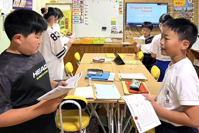 えいごのもりの小学生クラスの生徒